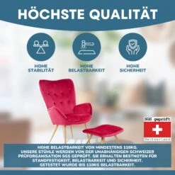 Albatros Ohrensessel York Rot -OUTSUNNY Verkäufe 8600153300 3845 prod 003