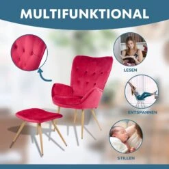 Albatros Ohrensessel York Rot -OUTSUNNY Verkäufe 8600153300 3845 prod 004