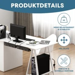 Albatros Set A Schwarz, Inkl. 1x Kabelkanal, 6x Kabelbinder, 10x Kabelhalter -OUTSUNNY Verkäufe 8600153300 3867 prod 003