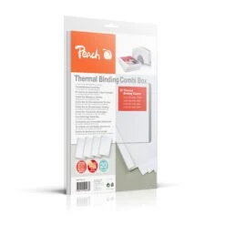Peach Thermobindemappen Für 20 Mappen (je 15-60 A4, Weiss)