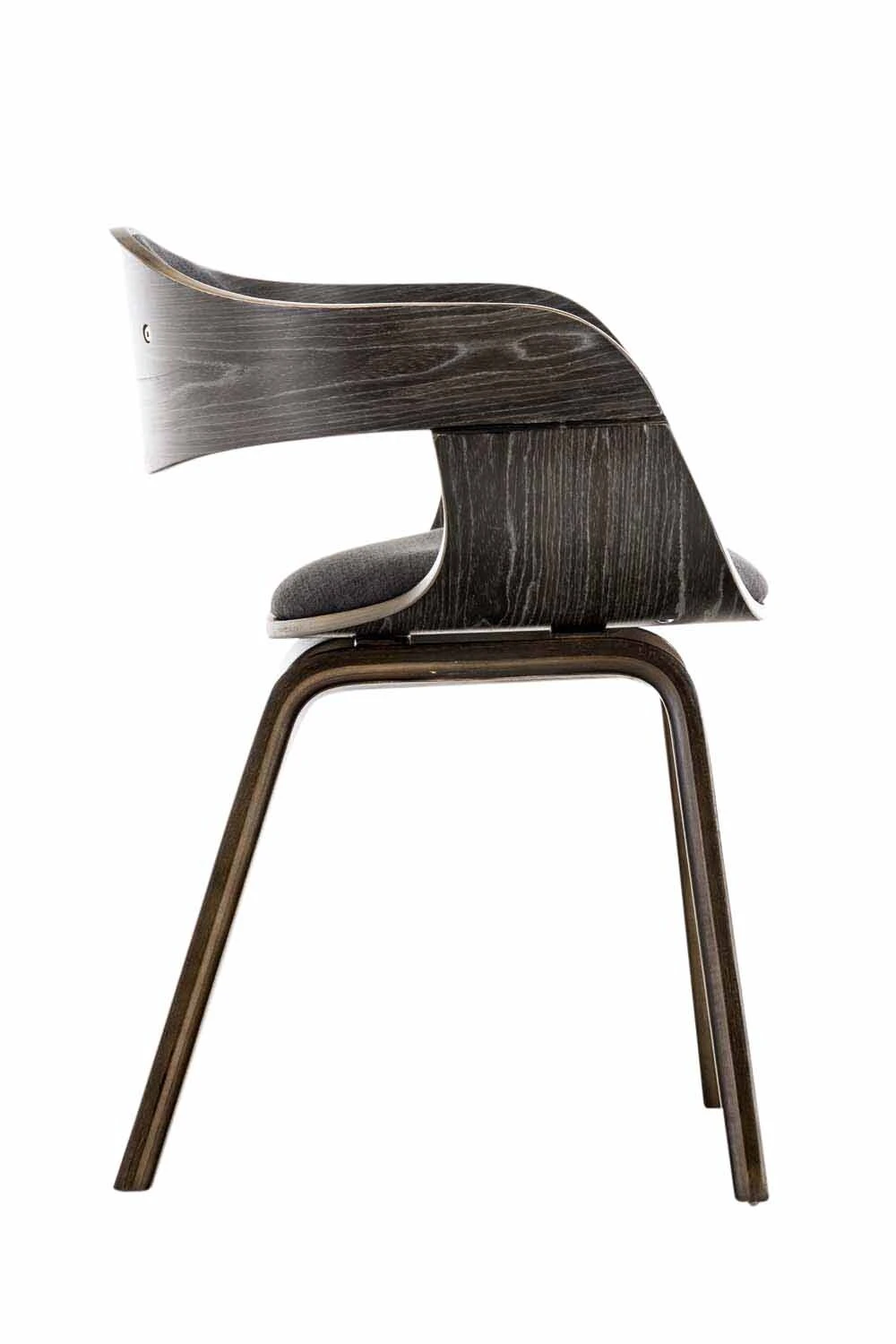 CLP Retrostuhl KINGSTON Mit Stoffbezug Und Umlaufender Rückenlehne I Pflegeleichter Lehnstuhl Mit Polsterung Und Robustem Holzgestell 4 CLP Retrostuhl KINGSTON Mit Stoffbezug Und Umlaufender Rückenlehne I Pflegeleichter Lehnstuhl Mit Polsterung Und Robustem Holzgestell – Bild 4