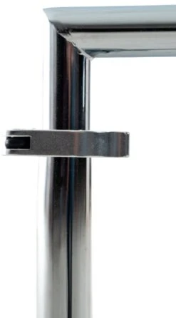 CLP Glastisch Safi Mit Einer Runden Tischplatte Aus Sicherheitsglas I Stehtisch Mit Metallgestell In Chrom-Optik -OUTSUNNY Verkäufe 8600246500 314346 prod 006