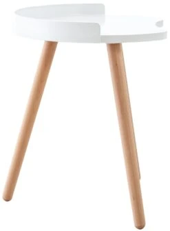 CLP Runder Nachttisch Narvik I Beine Aus Holz I Beistelltisch I Couchtisch I Klein -OUTSUNNY Verkäufe 8600246500 316351 prod 004