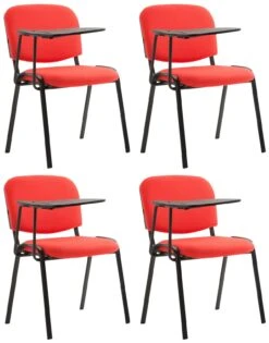 CLP 4er Set Stühle Ken Mit Klapptisch Stoff I Gepolsterte Sitzfläche