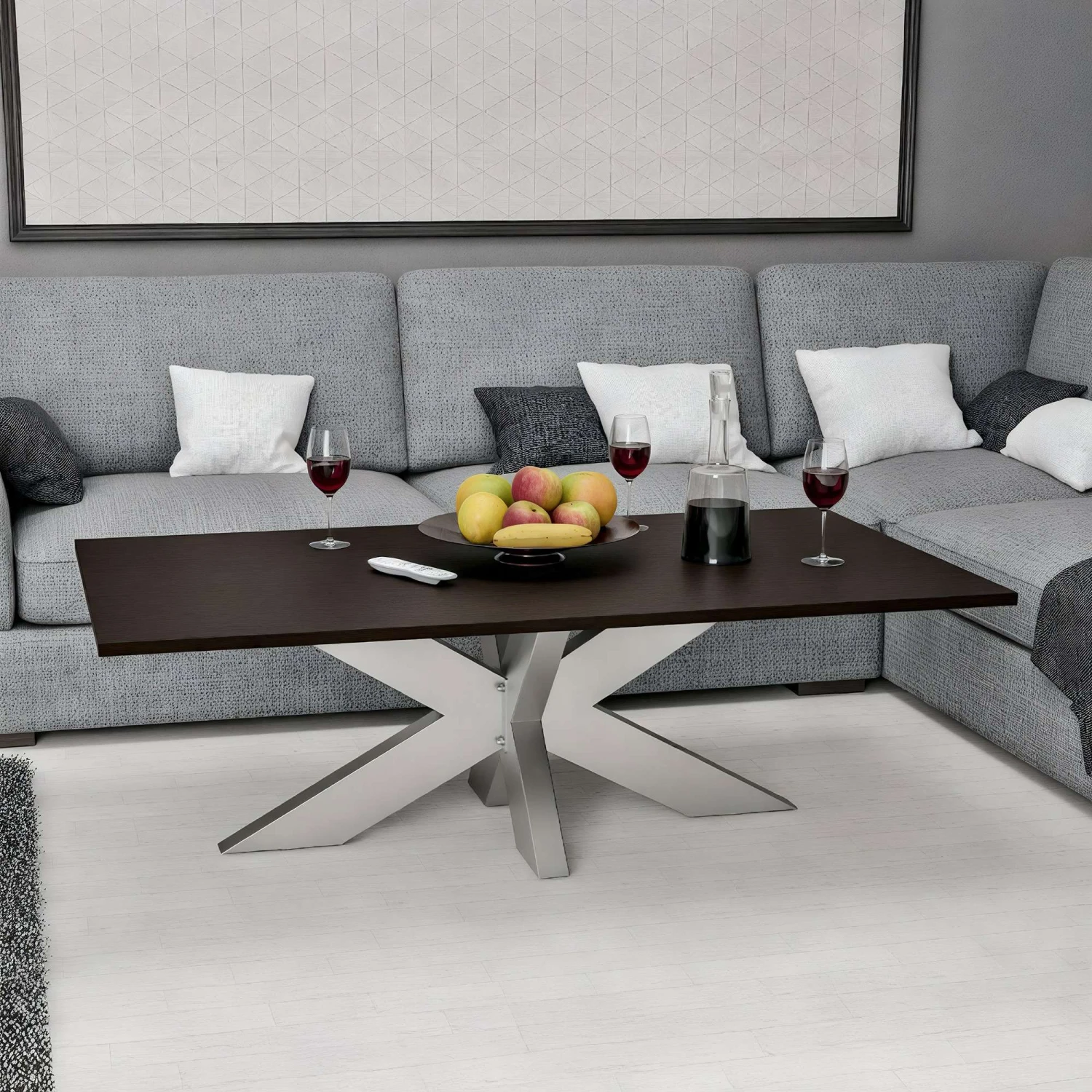 CLP Tischbeine Duncan I Edelstahl Tischgestell In Sternform I Aus Vierkantprofilen 3 CLP Tischbeine Duncan I Edelstahl Tischgestell In Sternform I Aus Vierkantprofilen – Bild 3