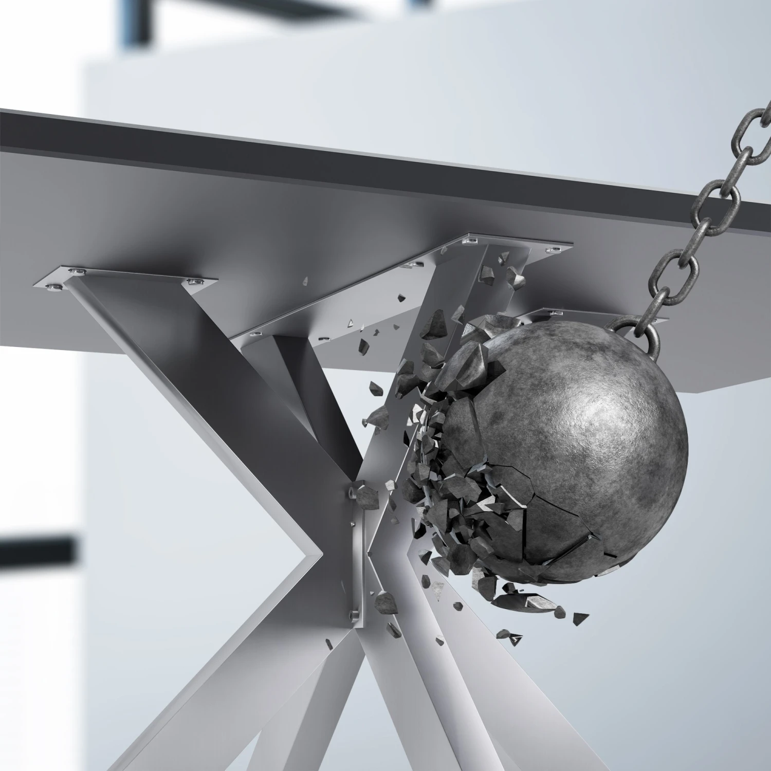 CLP Tischbeine Duncan I Edelstahl Tischgestell In Sternform I Aus Vierkantprofilen 4 CLP Tischbeine Duncan I Edelstahl Tischgestell In Sternform I Aus Vierkantprofilen – Bild 4