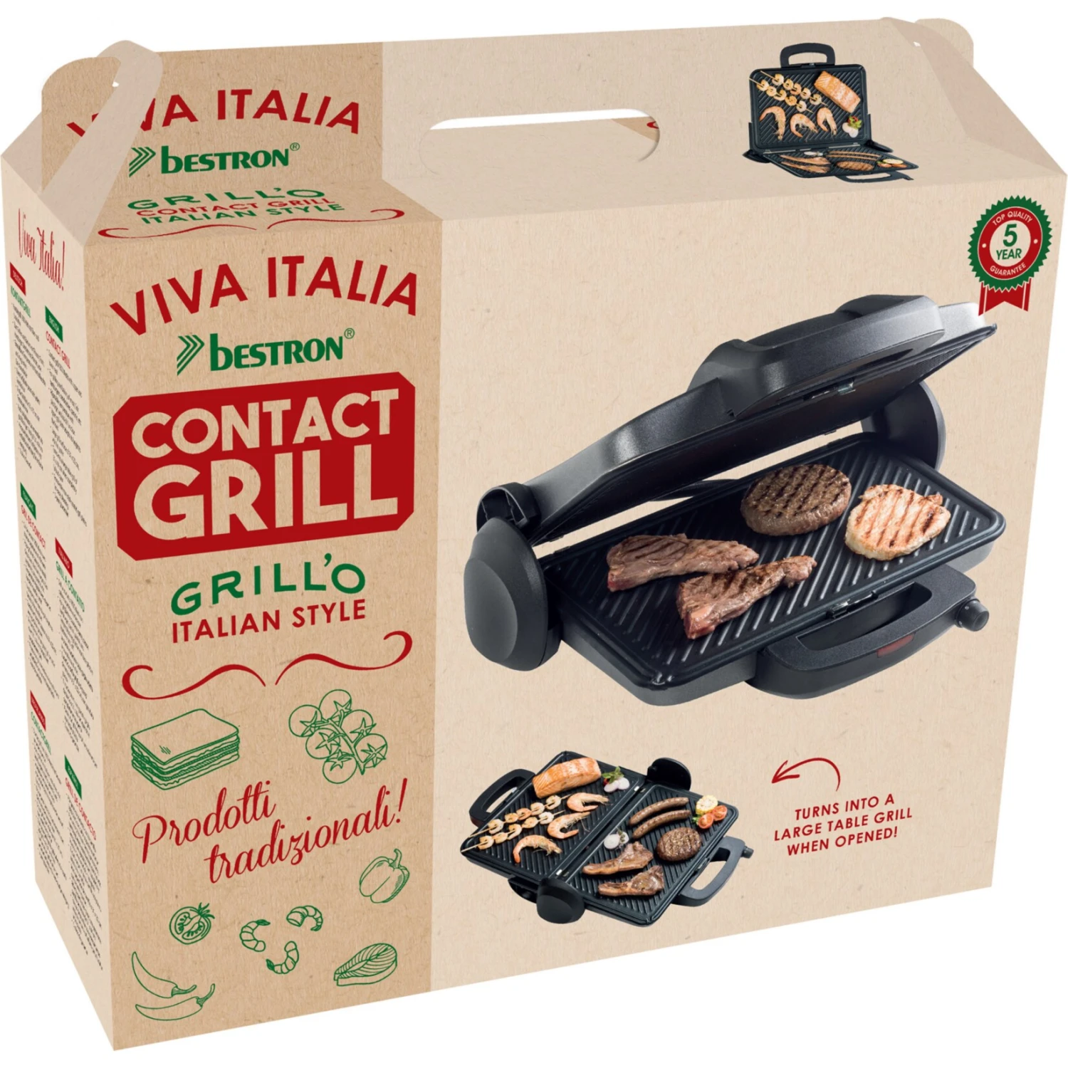 Bestron Kontaktgrill Kontaktgrill ACG380 5 Bestron Kontaktgrill Kontaktgrill ACG380 – Bild 5