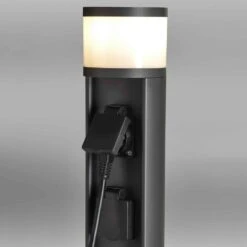 Pollerleuchte Rook O Mit Steckdose H 46,5cm IP54 Anthrazit -OUTSUNNY Verkäufe 8600278100 108665 prod 004