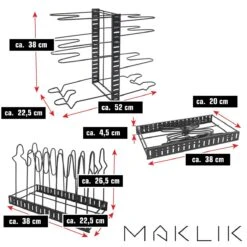 Pfannen Organizer Mit 8 Ablagen Topfdeckel Aufbewahrung Küche Topf Regal 11 Pfannen Organizer Mit 8 Ablagen Topfdeckel Aufbewahrung Küche Topf Regal -OUTSUNNY Verkäufe 8600295800 11921 prod 006
