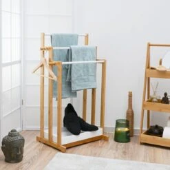 3 Stangen Bambus Handtuchhalter 45x35x84 Bad Handtuchständer Holz - Freistehend 7 3 Stangen Bambus Handtuchhalter 45x35x84 Bad Handtuchständer Holz - Freistehend -OUTSUNNY Verkäufe 8600295800 11940 prod 002