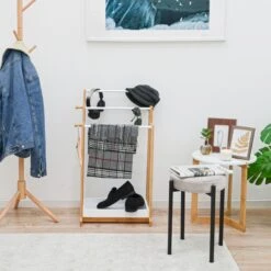 3 Stangen Bambus Handtuchhalter 45x35x84 Bad Handtuchständer Holz - Freistehend 8 3 Stangen Bambus Handtuchhalter 45x35x84 Bad Handtuchständer Holz - Freistehend -OUTSUNNY Verkäufe 8600295800 11940 prod 003