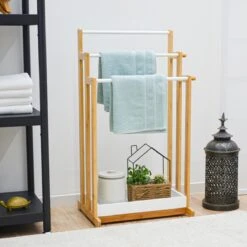 3 Stangen Bambus Handtuchhalter 45x35x84 Bad Handtuchständer Holz - Freistehend 9 3 Stangen Bambus Handtuchhalter 45x35x84 Bad Handtuchständer Holz - Freistehend -OUTSUNNY Verkäufe 8600295800 11940 prod 004