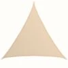 UV Sonnensegel 5x5x5 HDPE Dreieck Sonnenschutz Überdachung Balkon Garten Beige