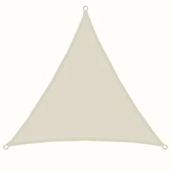 UPF50+ UV Sonnensegel 3x3x3 Polyester Dreieck Wasserabweisend Garten Segel Beige
