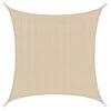 UV Sonnensegel 3x3 M HDPE Quadrat Sonnenschutz Überdachung Garten Balkon Beige
