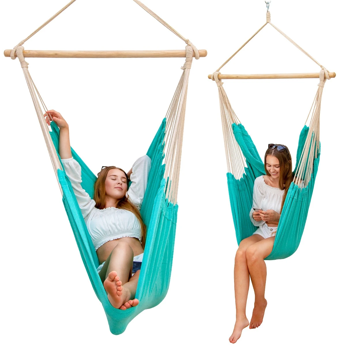 XXL Hängesessel 185x130cm - 2 Personen Hängestuhl 2 XXL Hängesessel 185x130cm - 2 Personen Hängestuhl – Bild 2