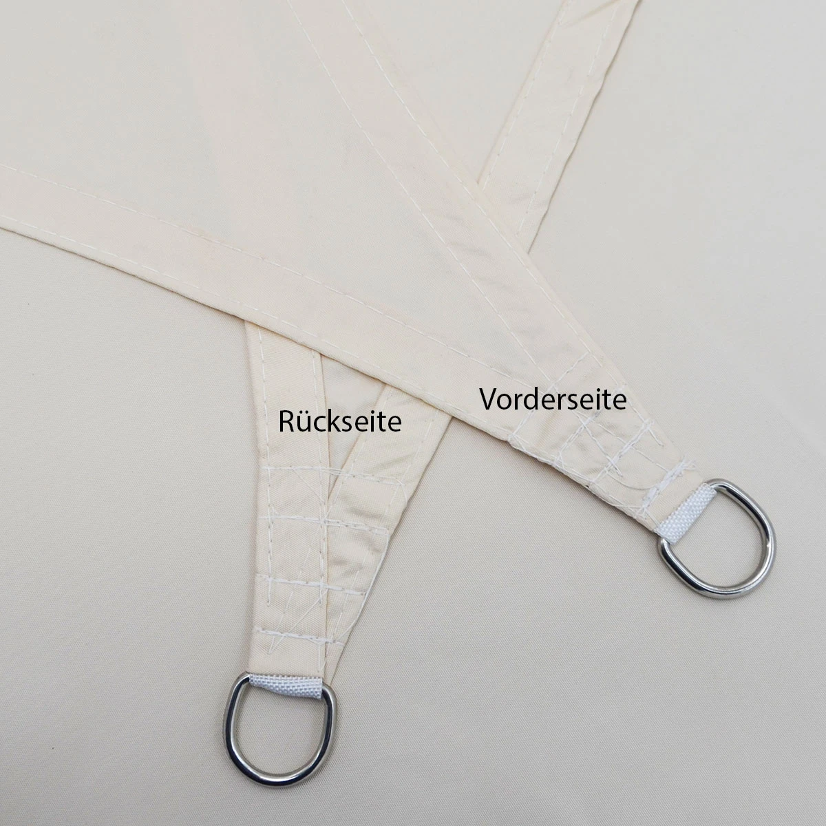 UPF50+ UV Sonnensegel 3x4 Polyester Rechteck Wasserabweisend Garten Balkon Beige 3 UPF50+ UV Sonnensegel 3x4 Polyester Rechteck Wasserabweisend Garten Balkon Beige – Bild 3