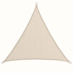 UPF50+ UV Sonnensegel 2x2x2 Polyester Dreieck Wasserabweisend Garten Segel Beige