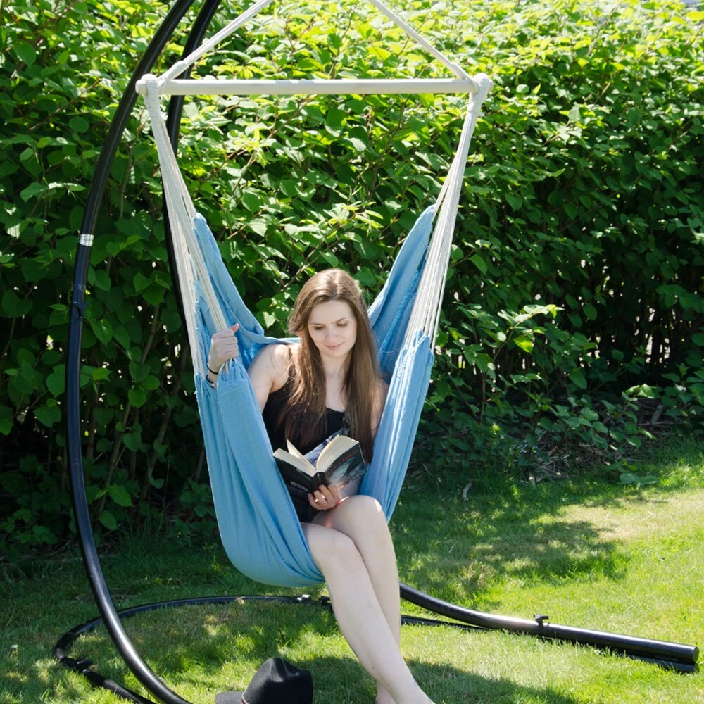 XXL Hängesessel 185x130cm Hängestuhl 2 Personen Hängesitz Bis 150kg Baumwolle Hängematte 360° Swifel 2 XXL Hängesessel 185x130cm Hängestuhl 2 Personen Hängesitz Bis 150kg Baumwolle Hängematte 360° Swifel – Bild 2