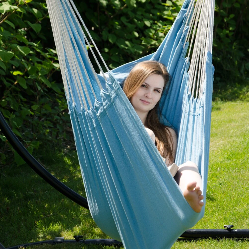 XXL Hängesessel 185x130cm Hängestuhl 2 Personen Hängesitz Bis 150kg Baumwolle Hängematte 360° Swifel 6 XXL Hängesessel 185x130cm Hängestuhl 2 Personen Hängesitz Bis 150kg Baumwolle Hängematte 360° Swifel – Bild 6