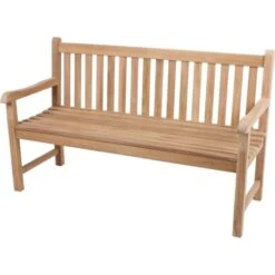 Garden Pleasure Teak Garten Bank Solo 3-Sitzer Sitzbank Essbank Möbel Holzbank -OUTSUNNY Verkäufe 8600296500 15494 prod 006
