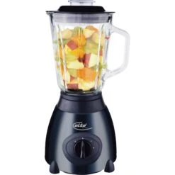 Elta Glas Standmixer 1,5L Smoothie Maker Mixen Mixer Küchenmaschine 500W Schwarz