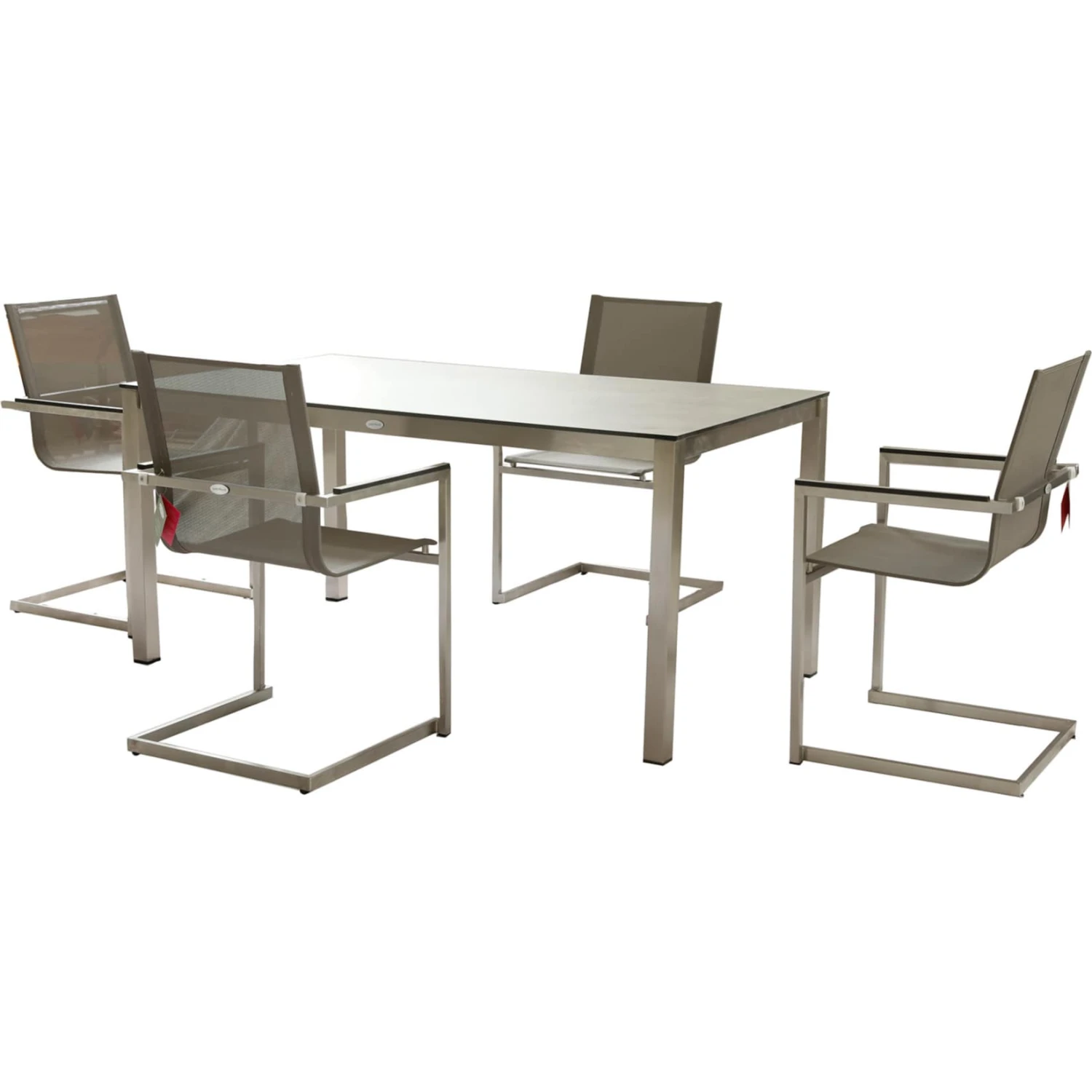 5tlg Tischgruppe Gartenmöbel Gartentisch Stuhl Garten Freischwinger Sessel Tisch 5 5tlg Tischgruppe Gartenmöbel Gartentisch Stuhl Garten Freischwinger Sessel Tisch – Bild 5