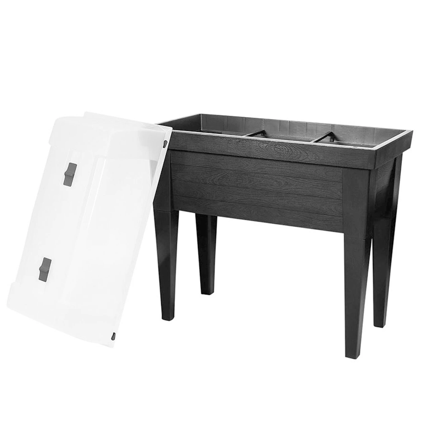 XXL Hochbeet M. Deckel Gewächshaus Frühbeet Kräuterbeet Treibhaus Pflanzkasten 2 XXL Hochbeet M. Deckel Gewächshaus Frühbeet Kräuterbeet Treibhaus Pflanzkasten – Bild 2