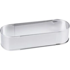 CHG Backring, Edelstahl, Stufenlos Verstellbar, Ca. 27 - 40 X 11 X 7 Cm