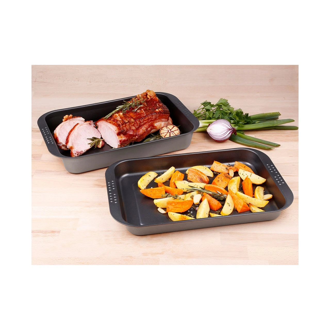 CHG Kombi-Backofenform Set, Antihaftbeschichtet, 2-teilig 3 CHG Kombi-Backofenform Set, Antihaftbeschichtet, 2-teilig – Bild 3