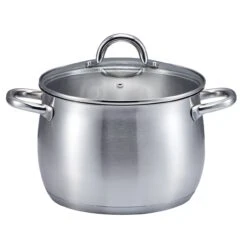 SSW Kitchen Q Profi Plus Kochtopf Mit Deckel, Edelstahl, Ø 22 Cm, 5,9 L