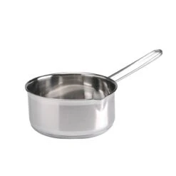 SSW City Kasserolle Mit Ausguss Edelstahl Seidenmatt Mit Streifen Ø 16 Cm 1,5 L