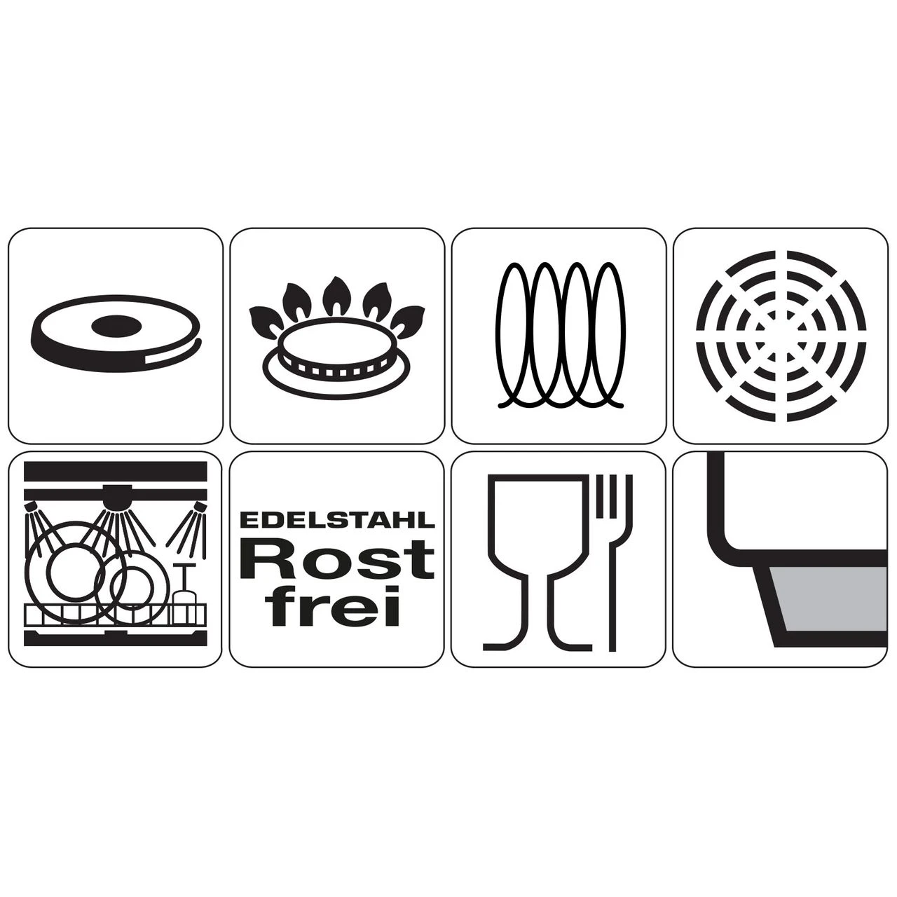 SSW Peperoni Kochtopf-Set Edelstahl Seidenmatt Glasdeckel Thermo-Sandwichboden 11-teilig 2 SSW Peperoni Kochtopf-Set Edelstahl Seidenmatt Glasdeckel Thermo-Sandwichboden 11-teilig – Bild 2