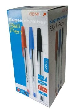 GENIE 50 Stück Kugelschreiber Set Schreiber Kuli Kulli Stift Schreibstift Kulis