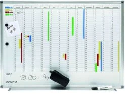 GENIE AP2000 Jahresplaner Magnettafel Terminplaner Whiteboard Wandtafel Pinnwand