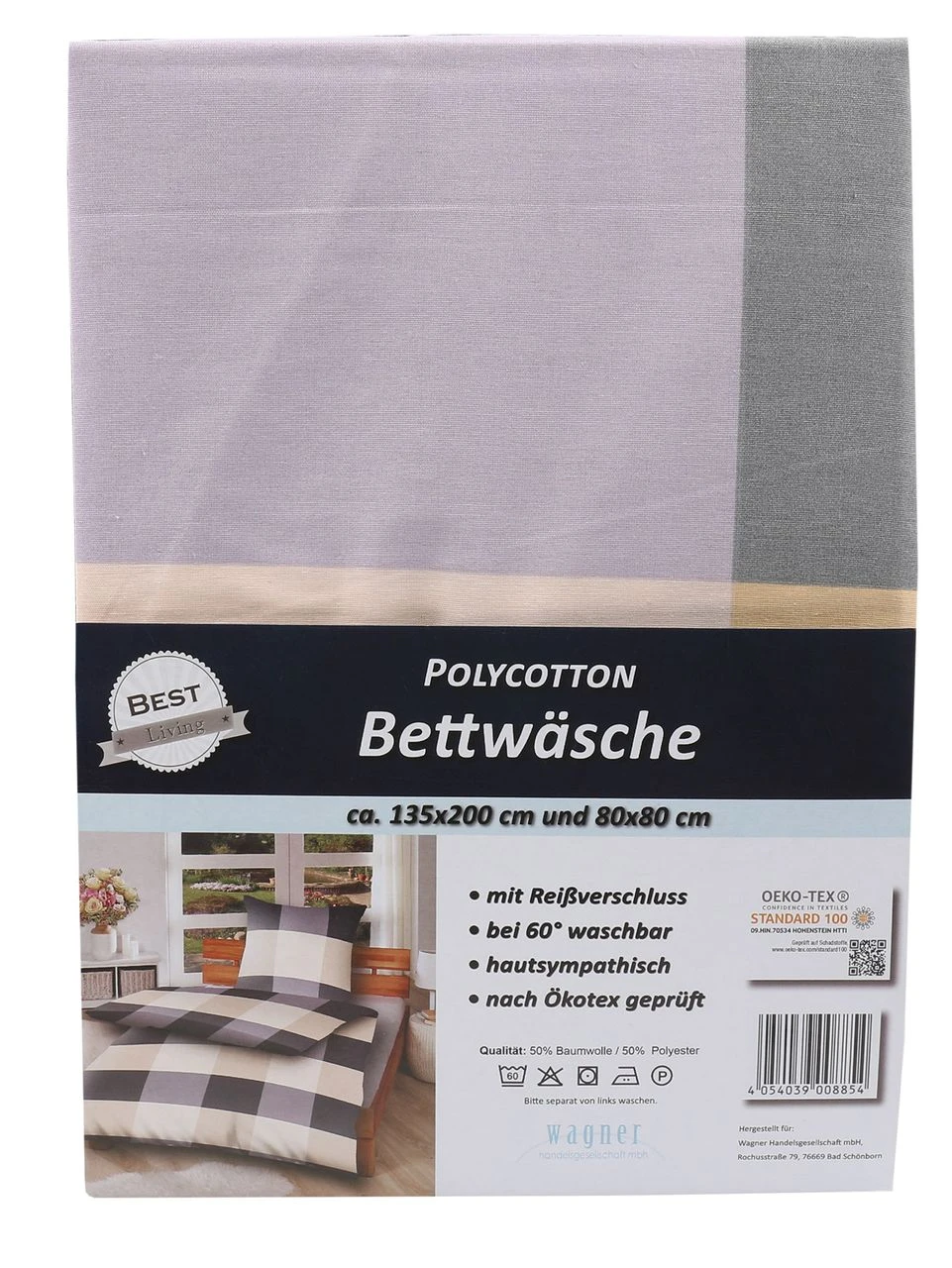 Wagner Bettwäsche Polycotton 135x200 Cm Und 80x80 Cm Verschiedene Designs 2 Wagner Bettwäsche Polycotton 135x200 Cm Und 80x80 Cm Verschiedene Designs – Bild 2