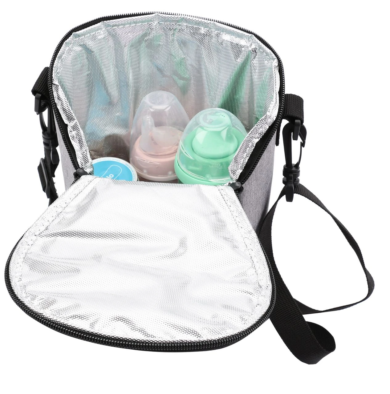Olympia Thermotasche Isolierte Baby Kühltasche Flaschentasche Für Zwei Babyflaschen Buggy 3 Olympia Thermotasche Isolierte Baby Kühltasche Flaschentasche Für Zwei Babyflaschen Buggy – Bild 3