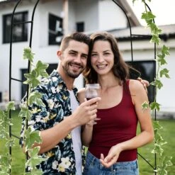 Relaxdays Rankbogen Metall Geschwungen Mit Kugeln -OUTSUNNY Verkäufe 8600323900 100179040 prod 003