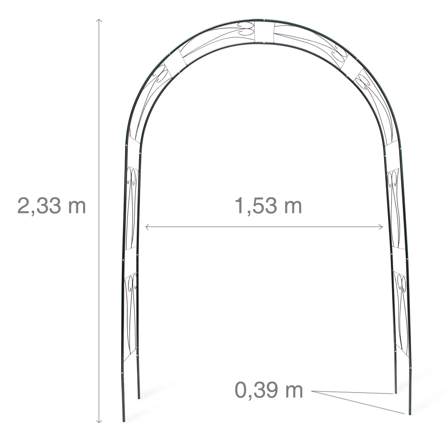 Relaxdays Rankbogen Für Rosen Mit Verzierung 4 Relaxdays Rankbogen Für Rosen Mit Verzierung – Bild 4