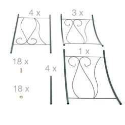 Relaxdays Rankbogen Für Rosen Mit Verzierung 10 Relaxdays Rankbogen Für Rosen Mit Verzierung -OUTSUNNY Verkäufe 8600323900 100188690 prod 005