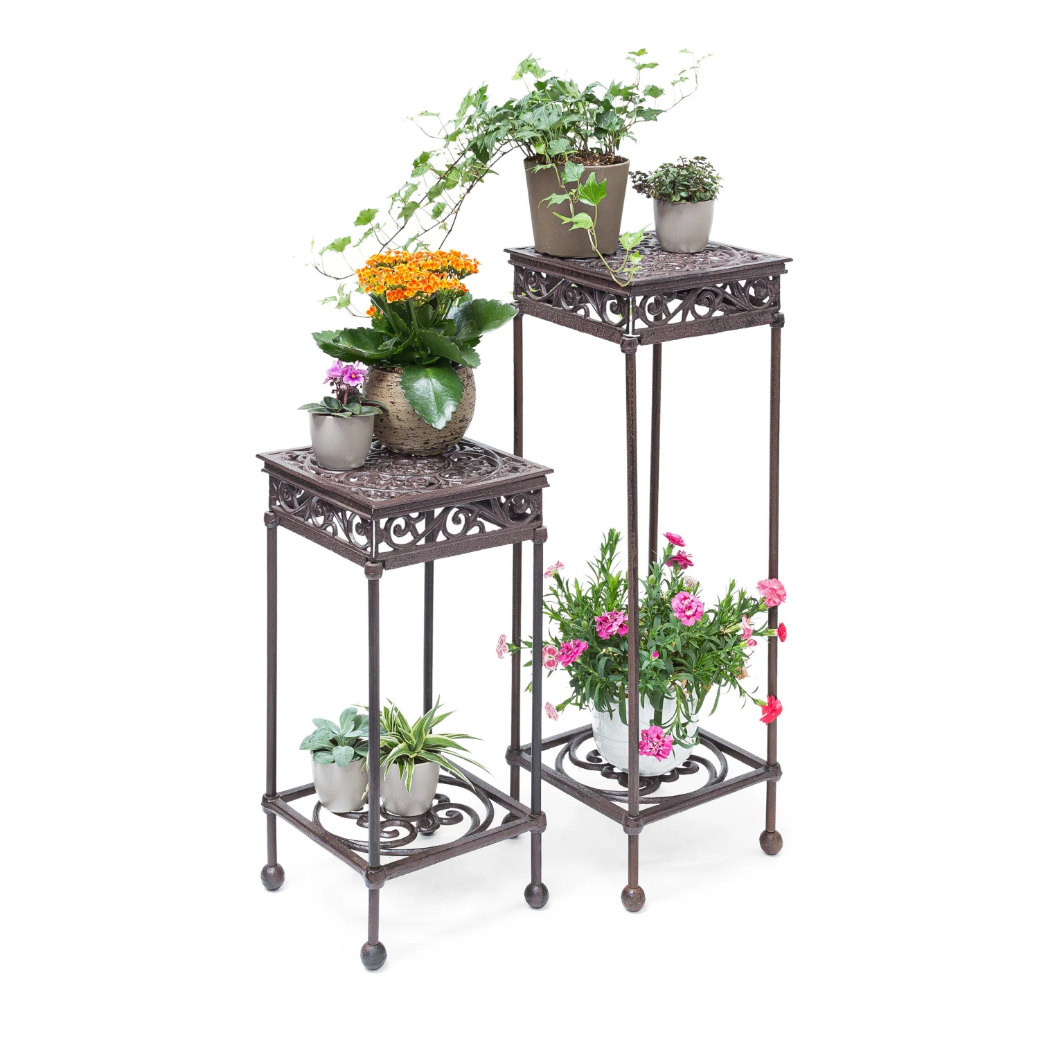 Relaxdays Blumenhocker Quadratisch 4 Relaxdays Blumenhocker Quadratisch – Bild 4