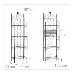 Relaxdays Blumenregal Metall 4 Ablagen -OUTSUNNY Verkäufe 8600323900 100207060 prod 004