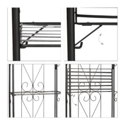 Relaxdays Blumenregal Metall 4 Ablagen -OUTSUNNY Verkäufe 8600323900 100207060 prod 006