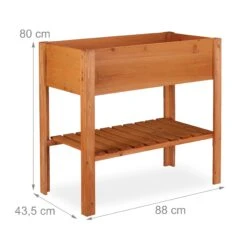 Relaxdays Hochbeet Aus Holz Mit Ablagefach -OUTSUNNY Verkäufe 8600323900 100207440 prod 004