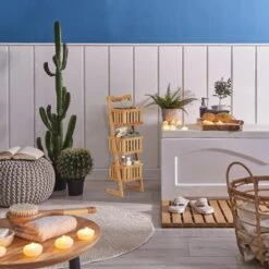 Relaxdays Badregal Bambus 3 Körbe -OUTSUNNY Verkäufe 8600323900 100215560 prod 005