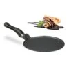 Relaxdays Crêpespfanne Aluguss Schwarz 25 Cm