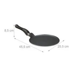 Relaxdays Crêpespfanne Aluguss Schwarz 25 Cm -OUTSUNNY Verkäufe 8600323900 100217270 prod 004