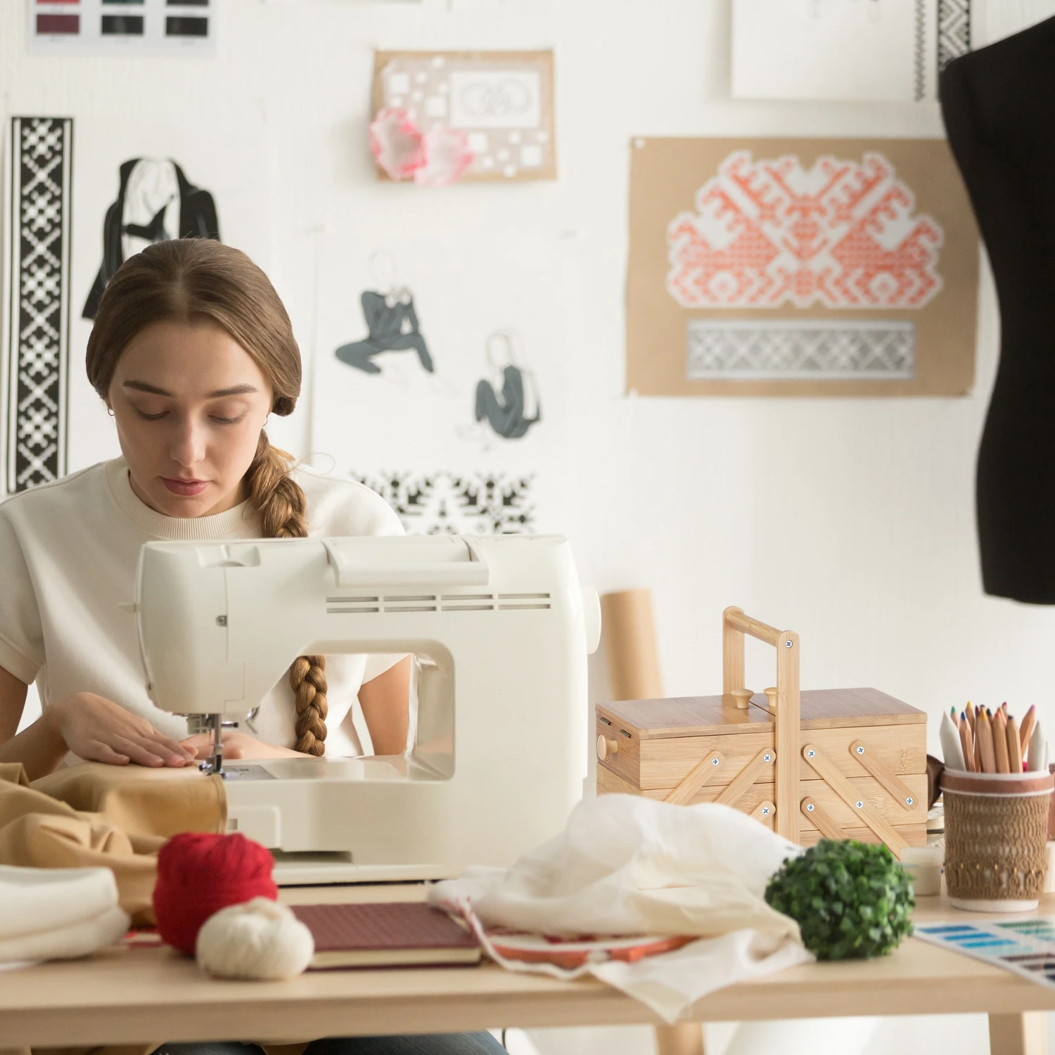 Relaxdays Nähkästchen Klein Aus Bambus 5 Relaxdays Nähkästchen Klein Aus Bambus – Bild 5