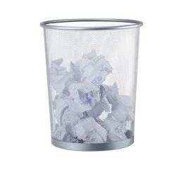 Relaxdays Großer Papierkorb Drahtgeflecht