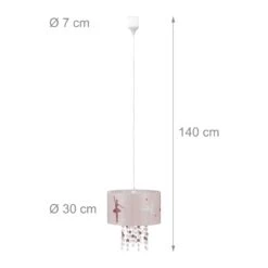 Relaxdays Hängelampe Für Mädchen In Rosa -OUTSUNNY Verkäufe 8600323900 100228470 prod 004